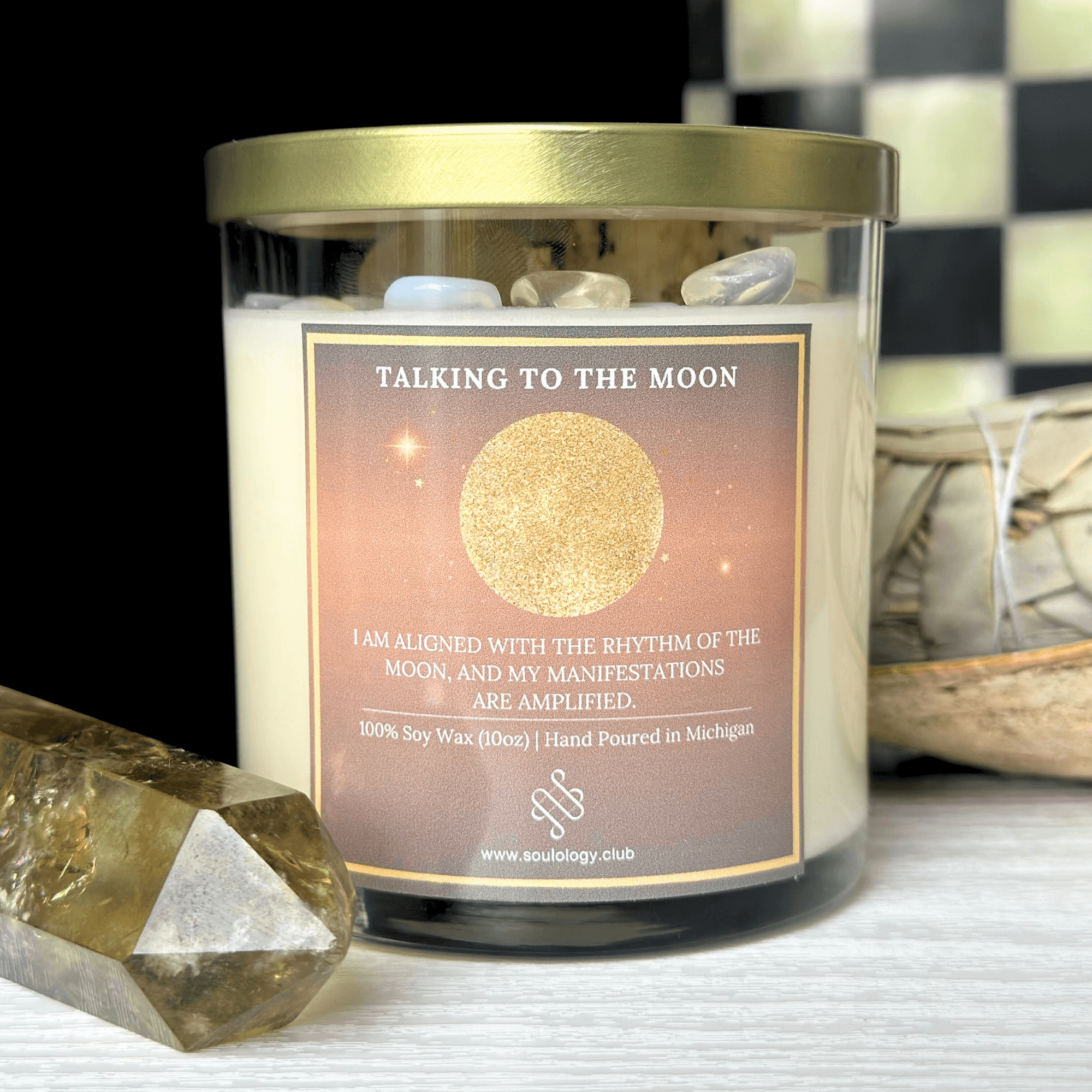 Talking to the Moon - Moon Cycle Manifestation Candle
