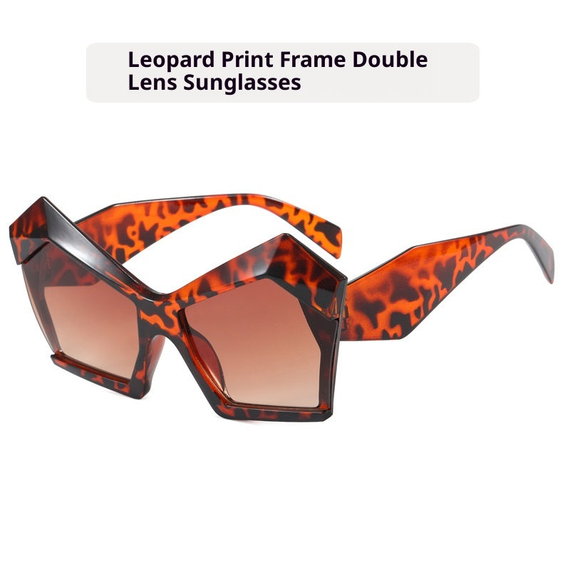 Oversized Square Cateye Polarized Sunglasses Big Trendy Style Fashionable Personality Big Frame Sunglasses New Fashionable & Popular Street Style Sunglasses For Women