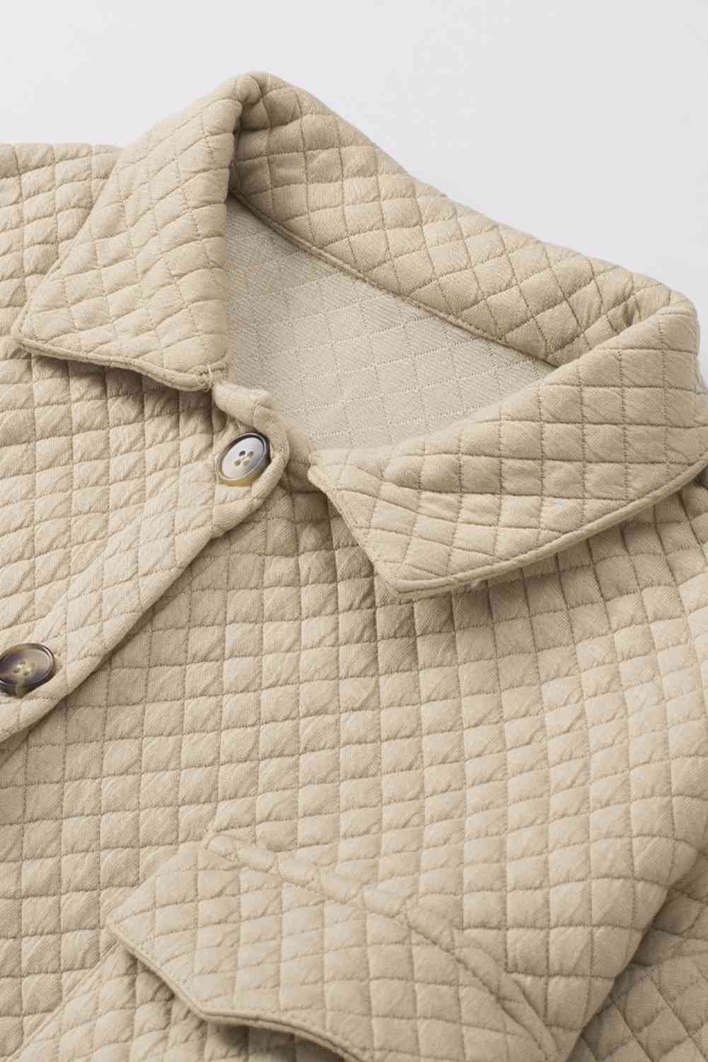 Comfortable Button-Down Collared Jacket Classic Lightweight Classic Design With Pockets