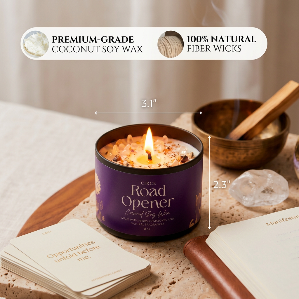 Road Opener Candle — 8‑oz Ritual to Remove Obstacles