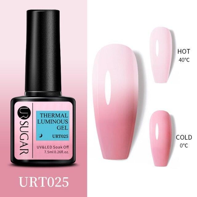 2022 NEW Purple Gel Nail Polish UV Color Changing Gel Nail Polish Stylish Three Layer Effect For Womens