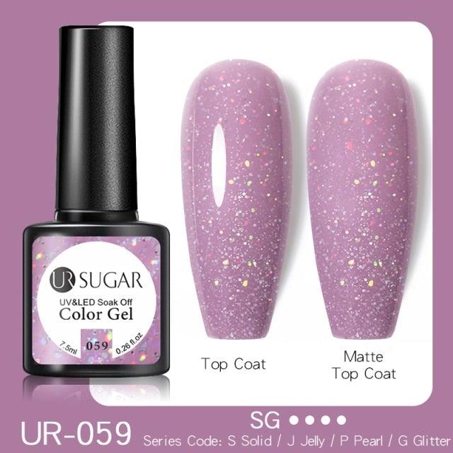 2022 New Reflective Glitter Nail Gel 8ml  Permanent UV/LED Glossy Effect Popular Diamond Nail Gel Design For Womens