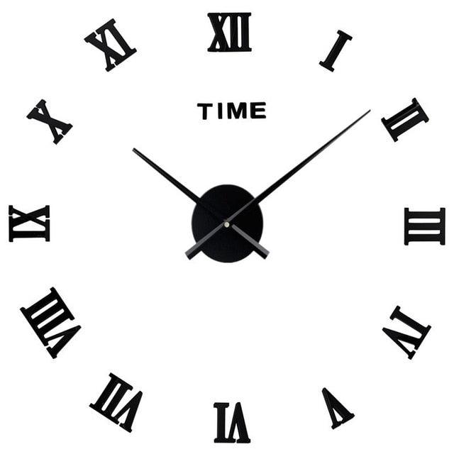 3D Big Acrylic Mirror Wall Clock Quartz Watch Still Life Clocks Frameless Wall Clock 3D Surface Mirror Wall Clock Modern Design Large Mute Wall Watches Stickers for Living Room Bedroom Home Decorations Modern Home Decoration Living Room Stickers