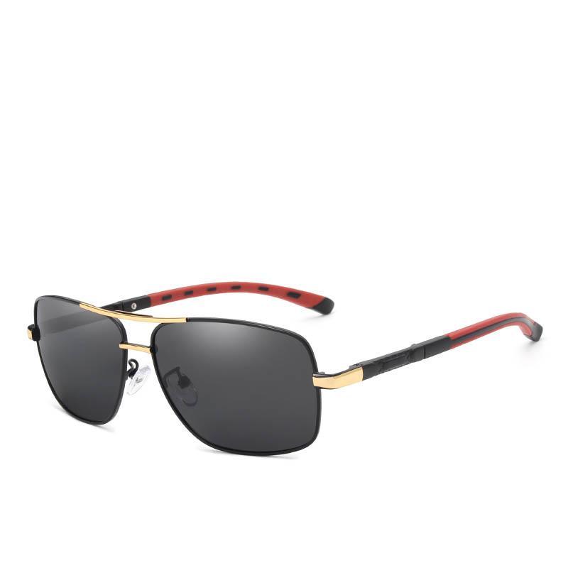 Brand Designer Men's Aluminum Magnesium Sun Glasses Polarized Mirror Lens Male Eyewear Sunglasses For Men