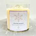 Winter Wishes Crystal Candle