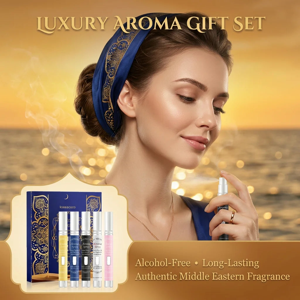 Arabic Perfume Gift Box Classic Series Neutral Perfume Alcohol Free Natural Lasting Fresh Elegant and Charming Floral Fragrance