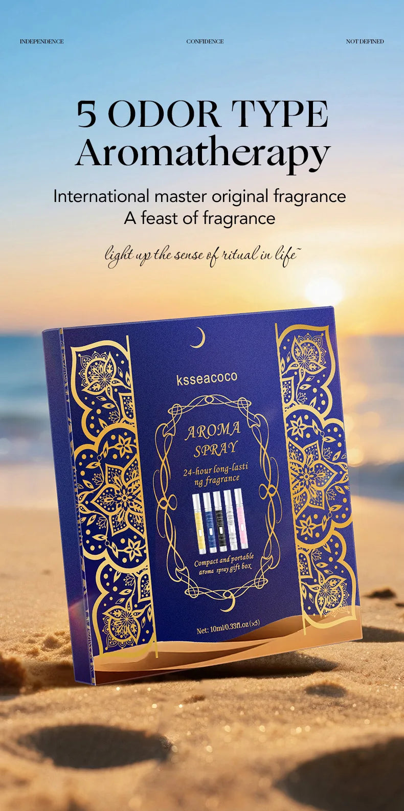 Arabic Perfume Gift Box Classic Series Neutral Perfume Alcohol Free Natural Lasting Fresh Elegant and Charming Floral Fragrance