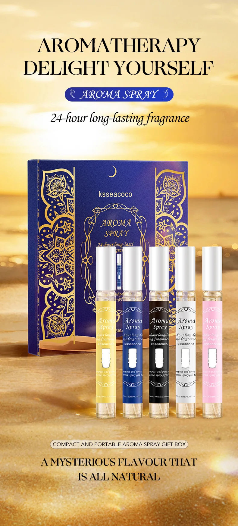 Arabic Perfume Gift Box Classic Series Neutral Perfume Alcohol Free Natural Lasting Fresh Elegant and Charming Floral Fragrance