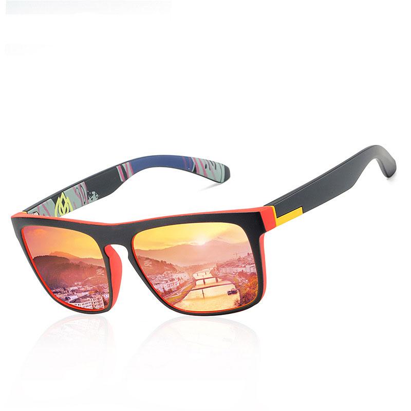 Men Polarized Sunglasses Vintage Anti-UV Driving Driver Black  Eyewear Rectangle Shades Men Oculos masculino