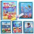 1pcs Magical Book Water Drawing Coloring Cartoons Books Doodle Pen Painting Drawing Board For Kids Toys Birthday Gift
