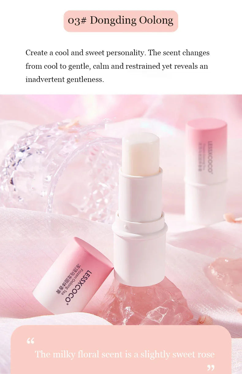 Fruit Flavor Woman's Perfumes Stick Deodorants Body Aroma Long-lasting Fragrances Ointment Portable and Easy To Use Solid Balm
