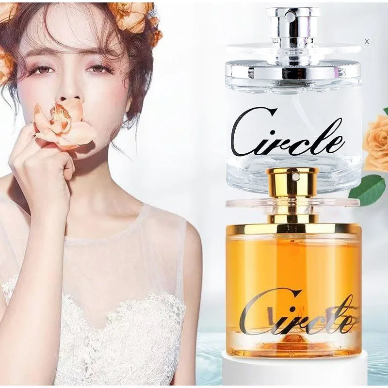 Rotating Perfume,Flower Fruit Woody Fragrance,Jasmine/Rose/Violet/Musk/Citrus Scent,Long-Lasting Women Deodorant,Eau De Toilette