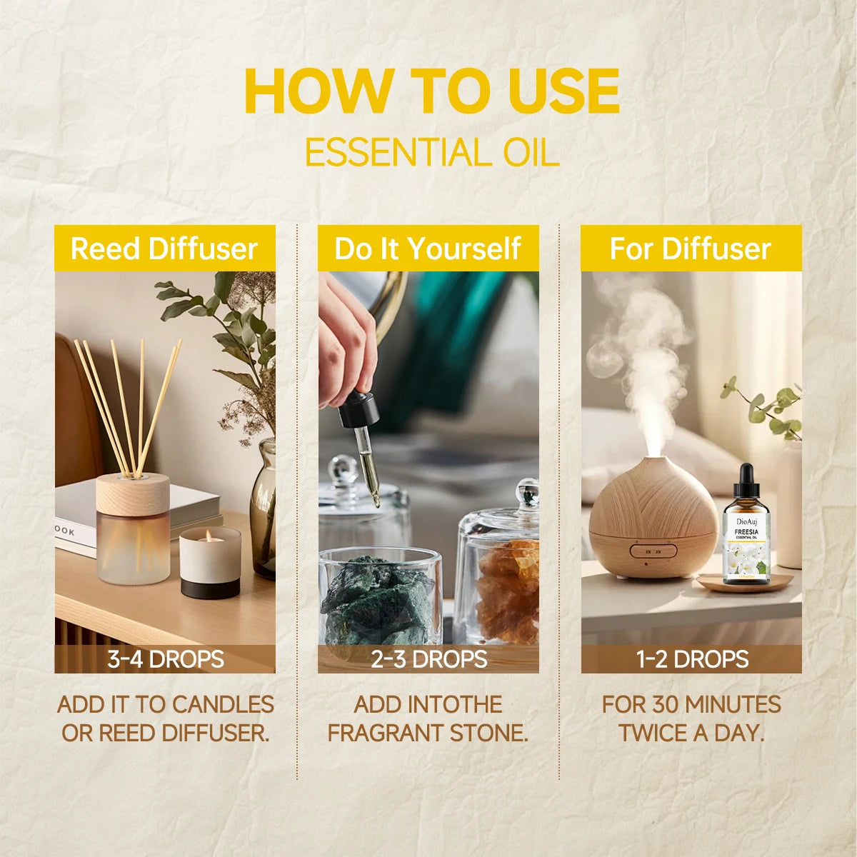 Freesia essential oil - long-lasting floral fragrance, moisturizes and hydrates skin, soothes and relaxes the mind and body,