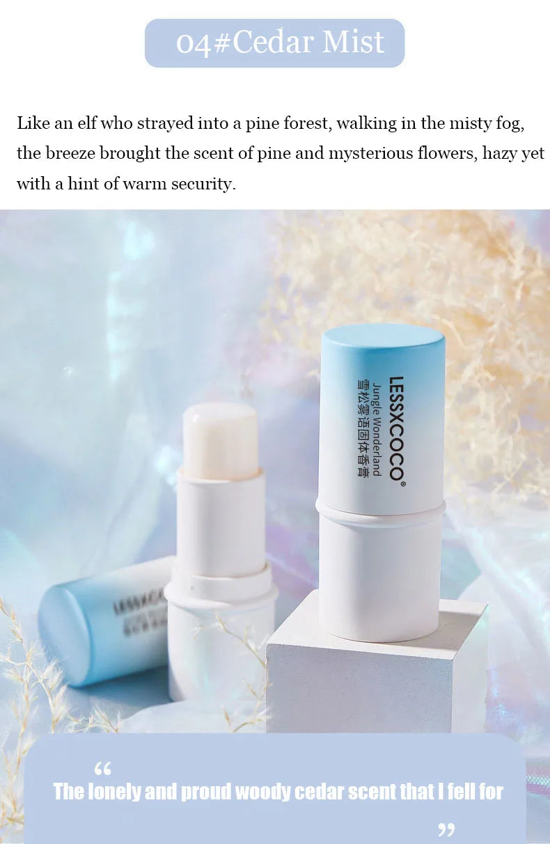Fruit Flavor Woman's Perfumes Stick Deodorants Body Aroma Long-lasting Fragrances Ointment Portable and Easy To Use Solid Balm