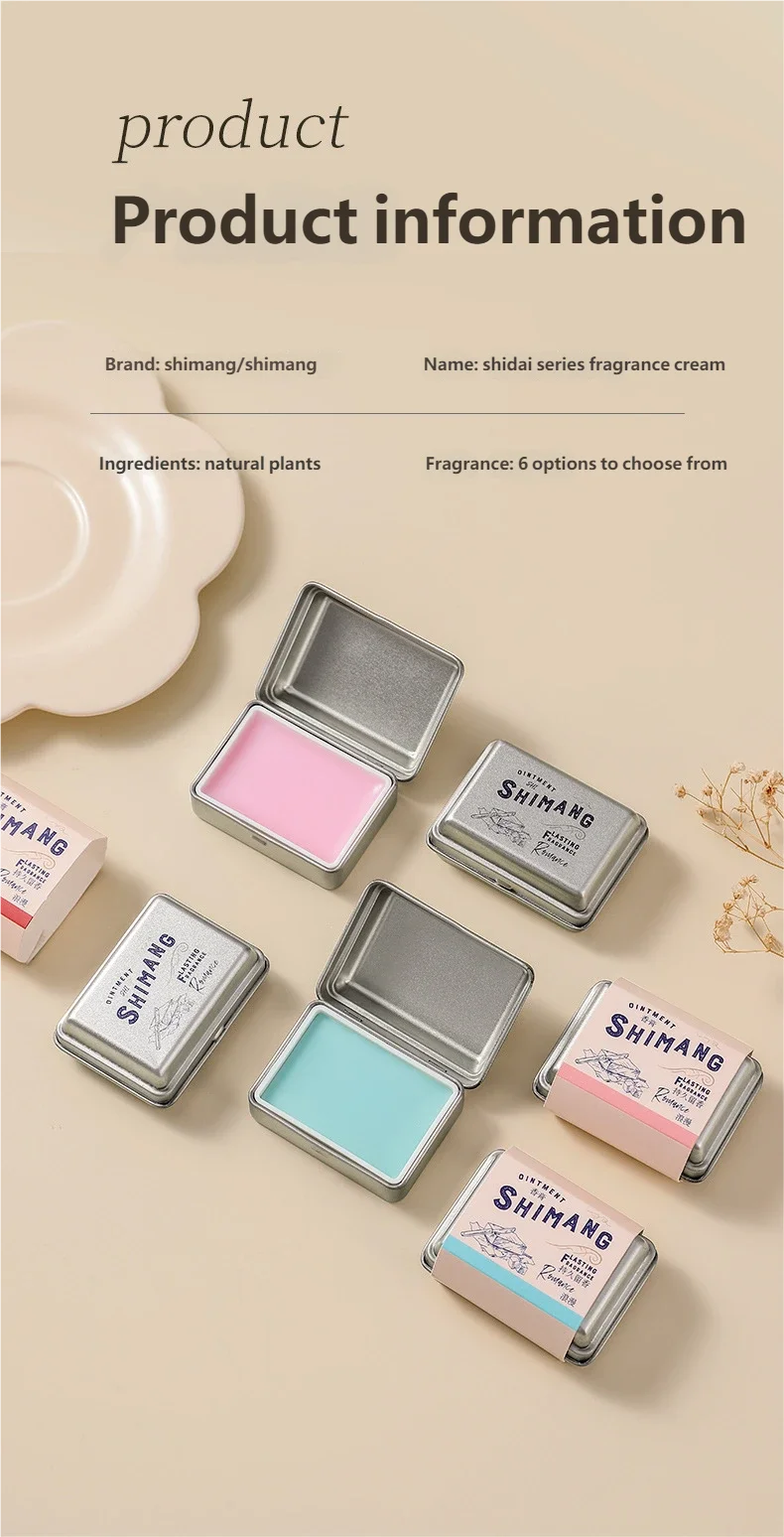 Solid Perfume Stick with Long-Lasting Light Fragrance Portable Floral Scent for Men and Women Featuring Agarwood, Peach