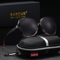 BARCUR Oversized Square Polarized Sunglasses for Women – Fashion Gradient Lens Summer Eyewear with UV400 Protection – Lightweight PC Comfortable Frame Trendy Street Style Shades for Summer Shopping Beach & Travel