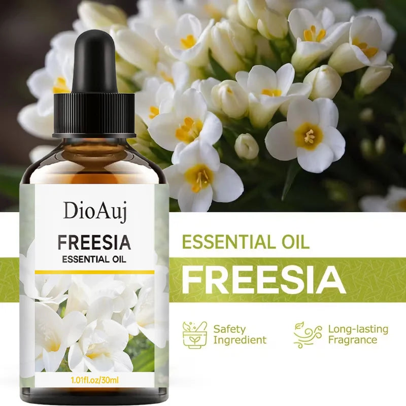 Freesia essential oil - long-lasting floral fragrance, moisturizes and hydrates skin, soothes and relaxes the mind and body,