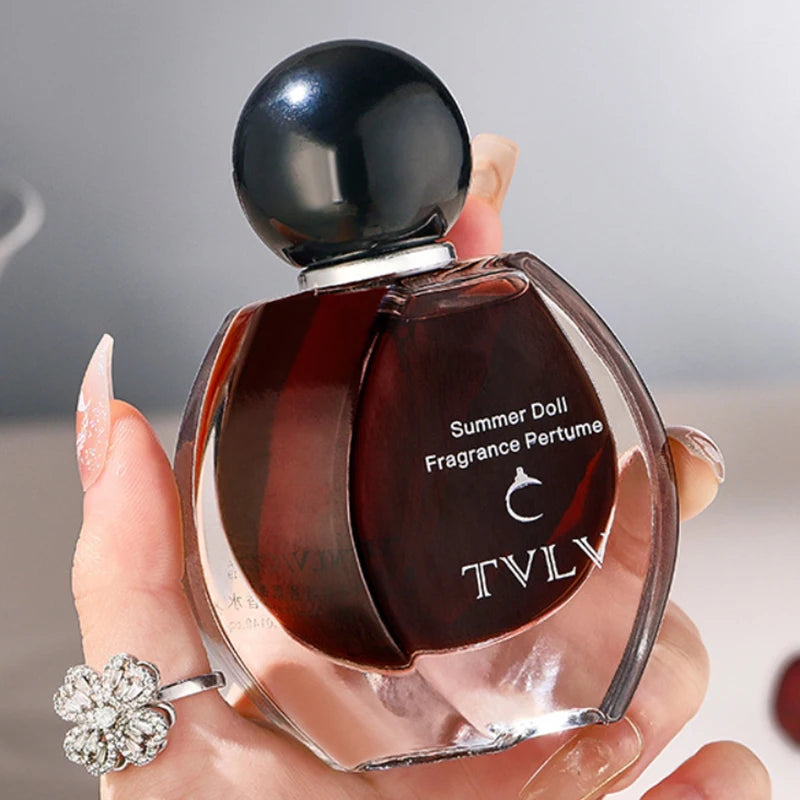 Floral Fruity Fragrance Perfume, Fresh Elegant Scent, Round Bottle Design, Long-Lasting Silage Romantic Women Essence Gift-Ready