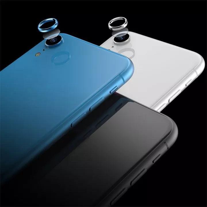 Camera Protection Ring with Metal Camera Protection Film For iPhone XR Metal Camera Protector Ring Circle Compatible with iPhone XR Aluminum Alloy Back Lens Protective Glass Cover