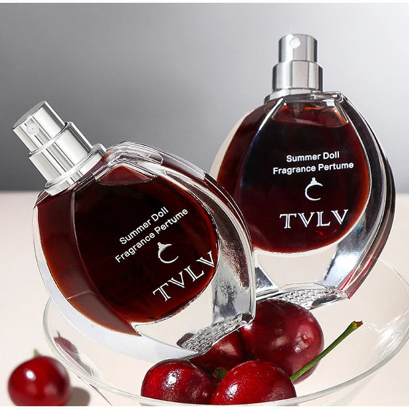 Floral Fruity Fragrance Perfume, Fresh Elegant Scent, Round Bottle Design, Long-Lasting Silage Romantic Women Essence Gift-Ready