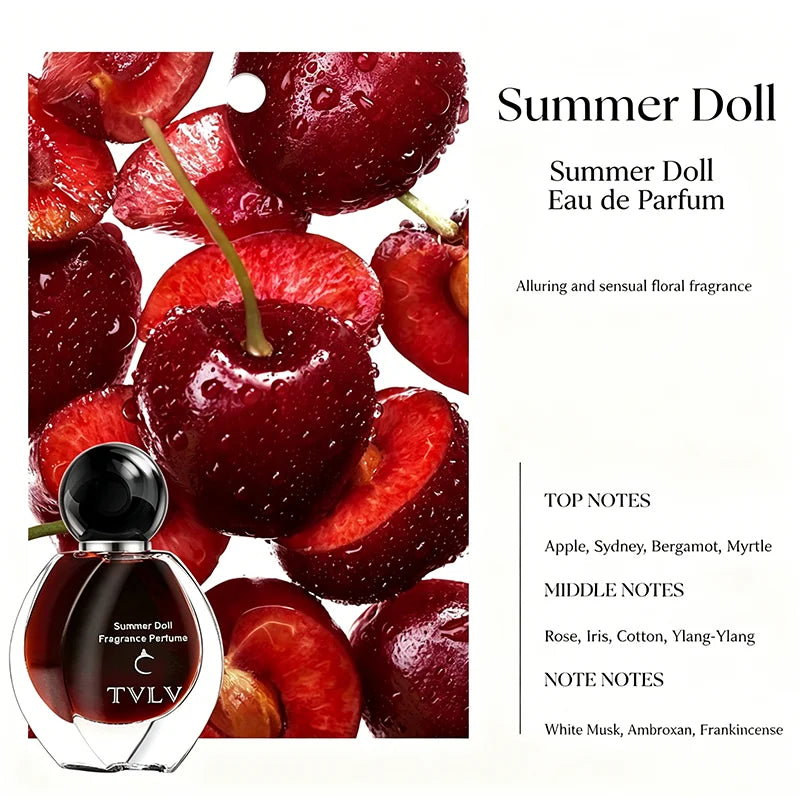 Floral Fruity Fragrance Perfume, Fresh Elegant Scent, Round Bottle Design, Long-Lasting Silage Romantic Women Essence Gift-Ready