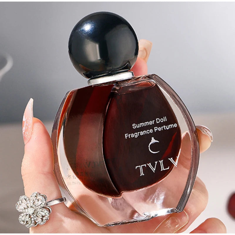 Floral Fruity Fragrance Perfume, Fresh Elegant Scent, Round Bottle Design, Long-Lasting Silage Romantic Women Essence Gift-Ready