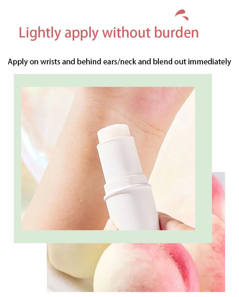 Fruit Flavor Woman's Perfumes Stick Deodorants Body Aroma Long-lasting Fragrances Ointment Portable and Easy To Use Solid Balm