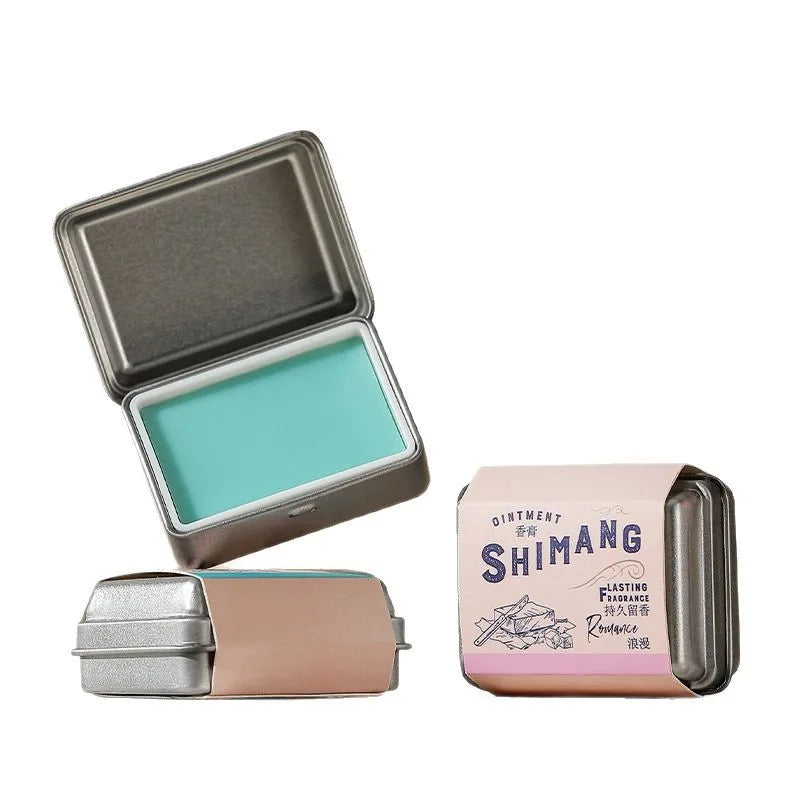 Solid Perfume Stick with Long-Lasting Light Fragrance Portable Floral Scent for Men and Women Featuring Agarwood, Peach