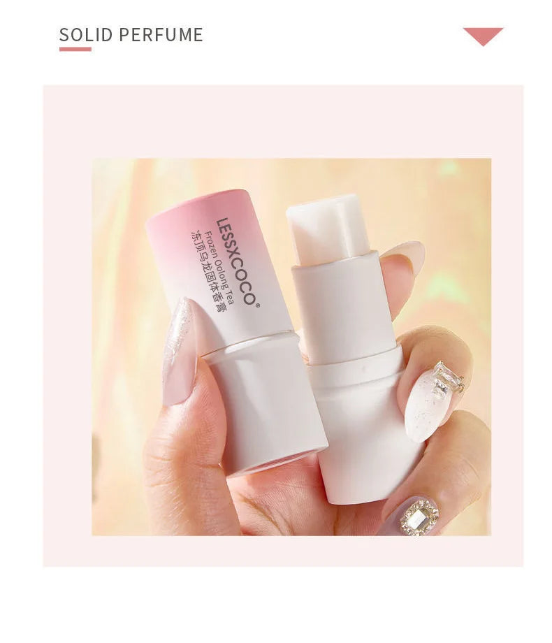 Fruit Flavor Woman's Perfumes Stick Deodorants Body Aroma Long-lasting Fragrances Ointment Portable and Easy To Use Solid Balm