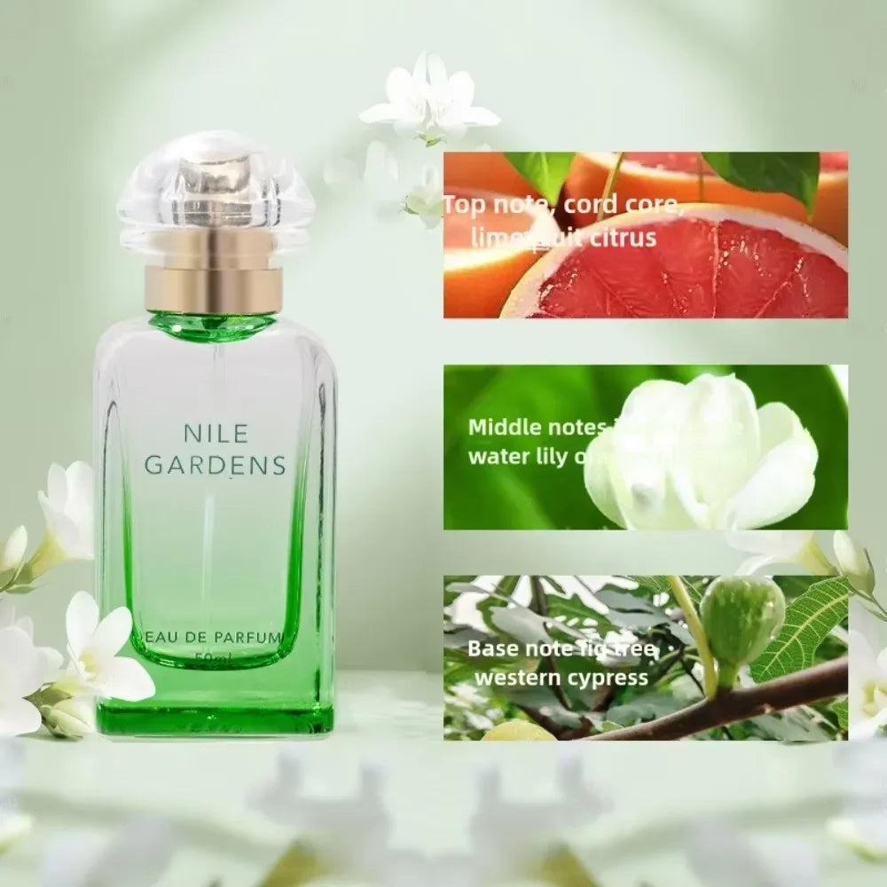 Fresh Herbal Scented Perfume Garden Perfume for Women - Floral Fruity Fragrance Long-Lasting and Elegant  perfumes mujer 50ml