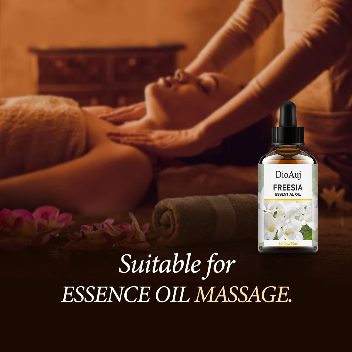 Freesia essential oil - long-lasting floral fragrance, moisturizes and hydrates skin, soothes and relaxes the mind and body,