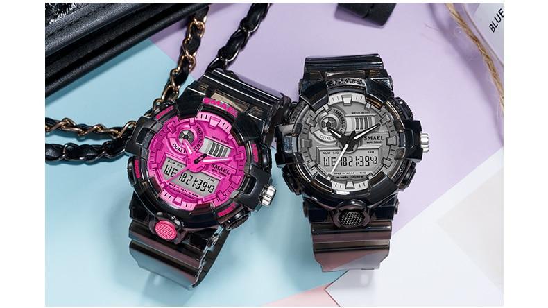Sport Digital Watch for Men and Woman With Luminous Dual Time Waterproof 5 Bar Modern Men's Military Wristwatch WIth Night Mode