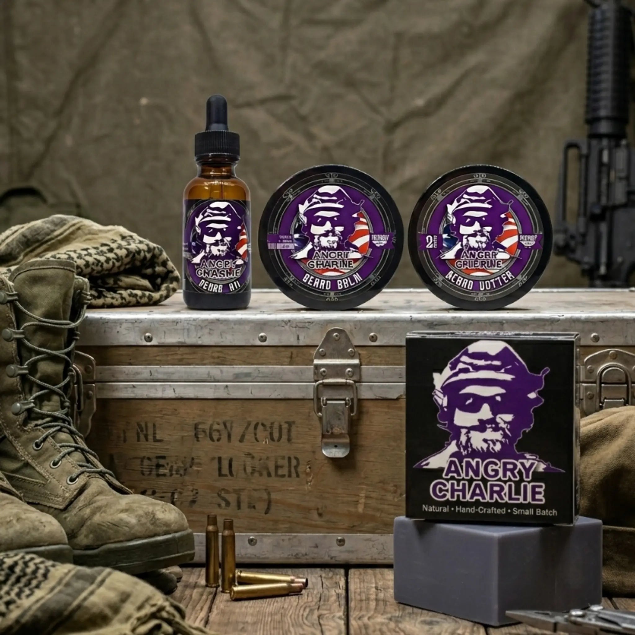 Angry Charlie 2oz Beard Balm Vanilla and Cedarwood Cologne