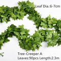 Artificial Decoration Vivid Vine Rattan Leaf Grass Grape Leaves Hanging For Wedding Home Kitchen Garden Party Decor Garland Fake Greenery Vine Leaves Hanging Green Foliage for Home Wedding Garden Wall Decoration