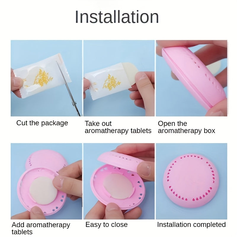 20 fragrance sheets + 2 boxes of rose and cherry-scented air freshener - Long-lasting deodorization, suitable for home, car, bat