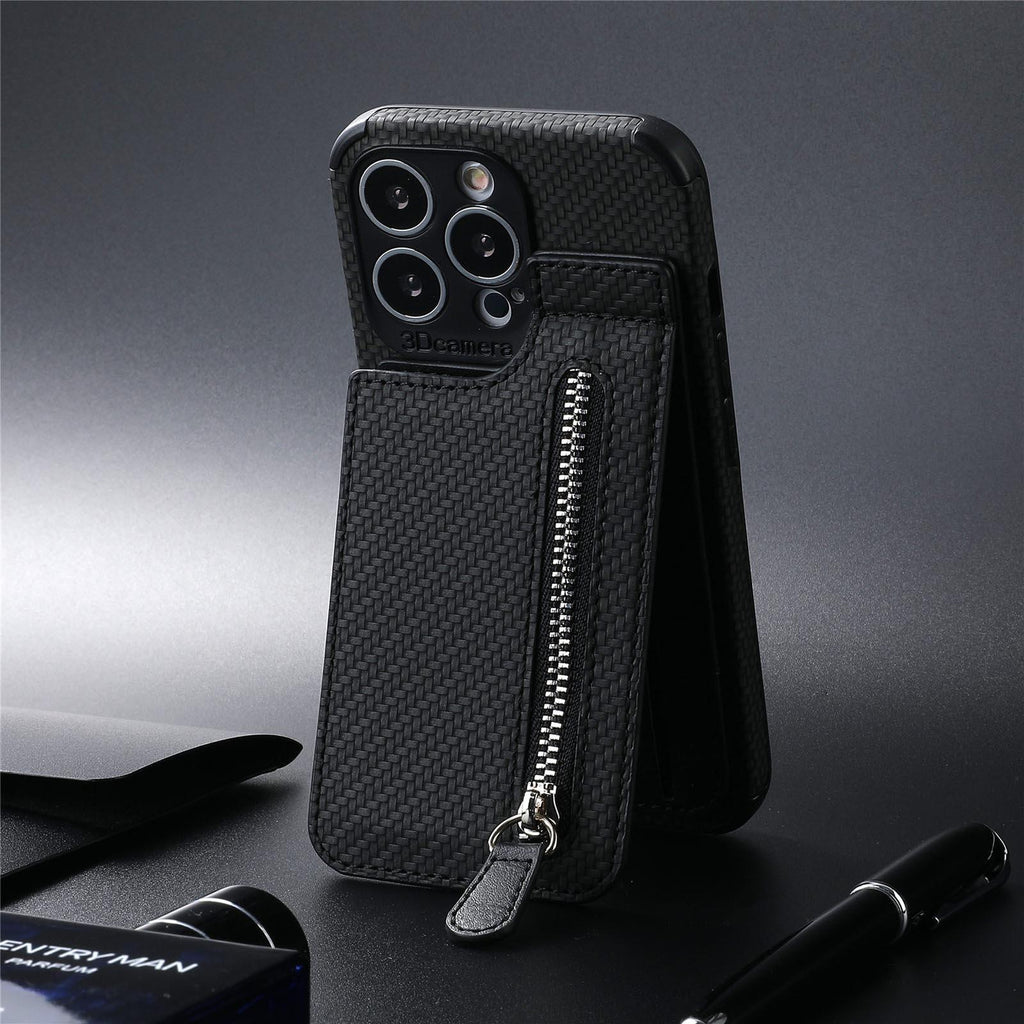 Blue Cards Wallet Leather Phone Case For Iphone 14 Plus 13 12 Mini 11 Pro Max X Xs Xr Men Luxury Business Purse Card Holder Cover  Phone Case With Card Sleeve Men Phone Case