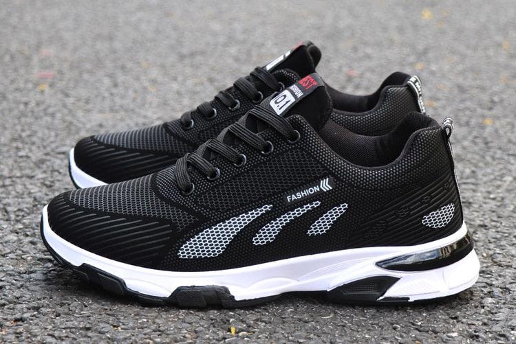 Casual Sneakers Cushioning Outdoor Running Shoes For Men Non-slip Sport Shoes Professional Athletic Training Men Air Trail Mesh Sneakers Walking Cross Training Tennis Sports Sneakers
