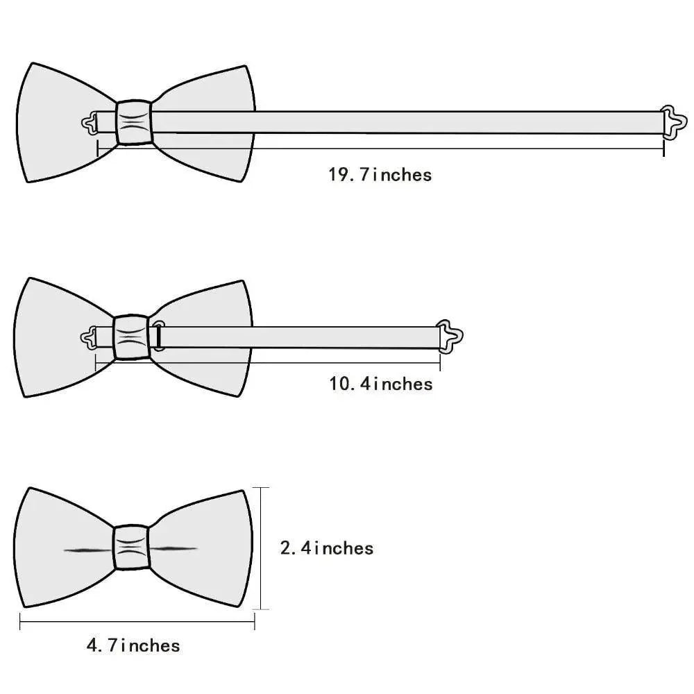 Classic Green Bow Ties Men Silk Butterfly Tie  With Pocket Square And Cufflinks Set For Men Elegant Design Wedding Party Bowties Solid Color Gentleman Bow Tie And Pocket Square Cufflink Set