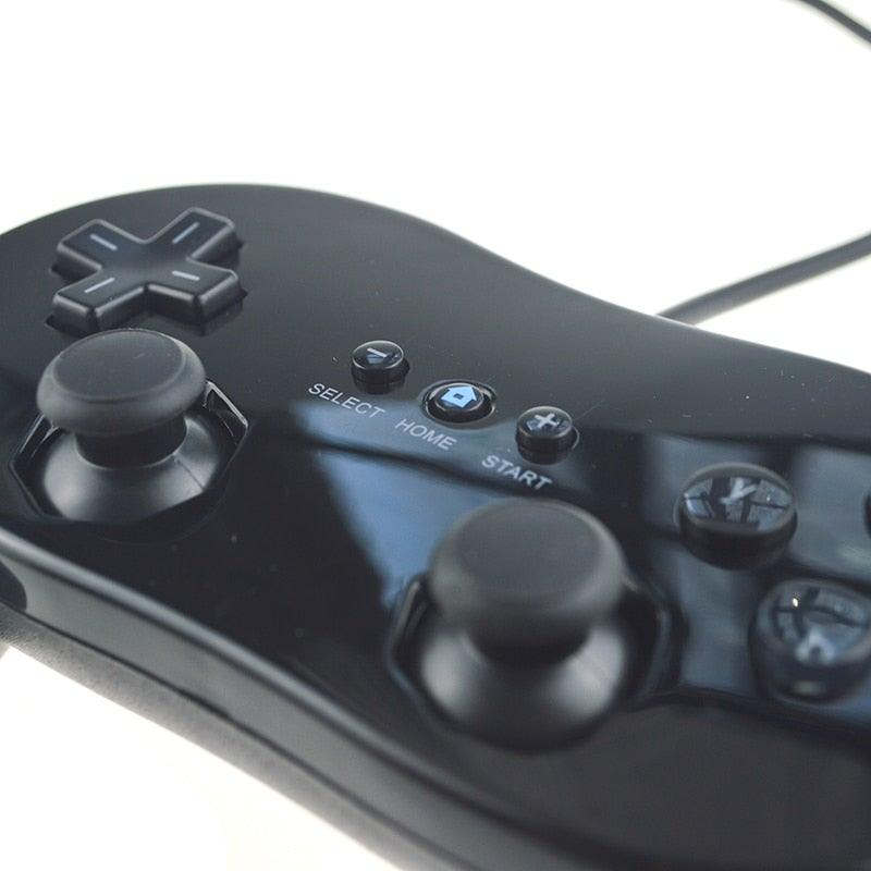 Classic White And Black Wired Pro Remote Game Controller Compatible With PC Laptop