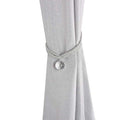 Crystal Bead Curtain Tieback Bling Diamond Bandage Rope Accessories Curtains Holder Buckle Tie Home Decorative Tieback Flower Curtain Clips Buckle with Stretchy Wire Rope For Home Office Decoration