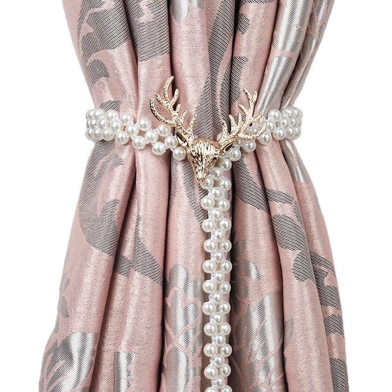 Curtain Tieback High Quality Elastic Holder Hook Buckle Clip Pretty And Fashion Polyester Decorative Home Accessories Modern Simple Style Curtain Tie Backs