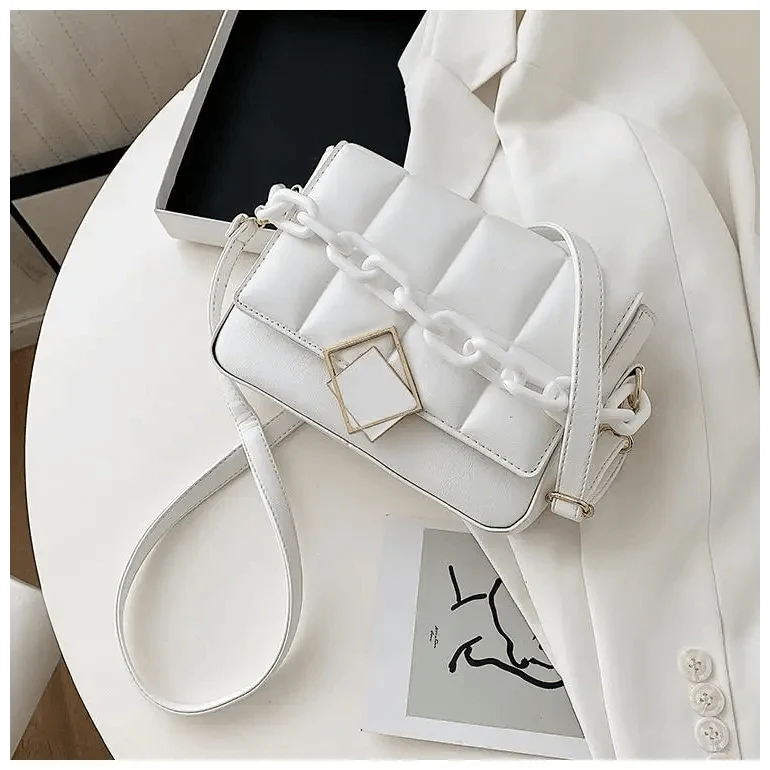 Fashionable Women's Bag Autumn Winter Female Literary Single-Shoulder Bag Chain Design Cross-Body Bag Trendy Women's Bag