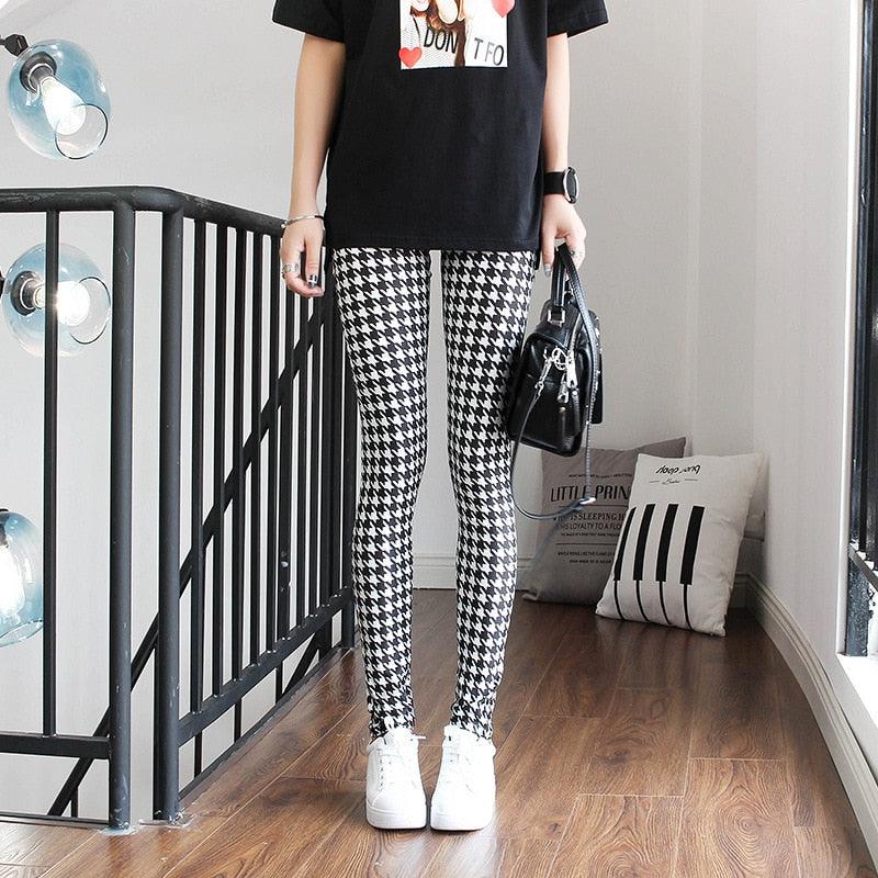 High Waist Leggings Pants Fitness Women Fashion  Printing Leggings Women Fitness Yoga Pants High Waist Push Up Sportswear Elastic Trousers Gym Running Workout Pants Push Up Running Elastic Stripe Dot Bottom Leggings