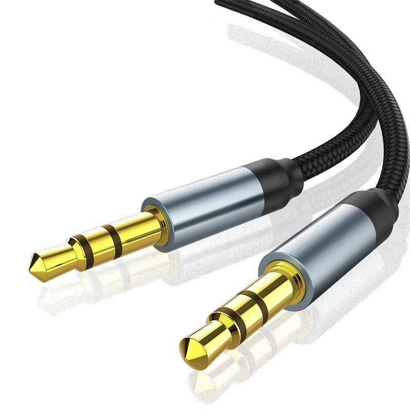 Jack Audio Cable Jack Male To Male Audio Aux Cable For Car Headphone Hi-Fi Stereo Jack Shielded AUX Cord Compatible With Phones Tablets Speaker Wire Line Aux Cord Speaker 3.5mm