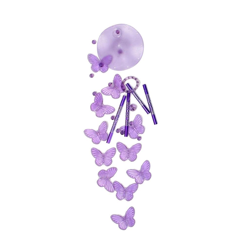 Lucky Butterfly Hanging Wind Chime Bell Garden Decoration Ornament Gift Home Decoration Fashion  High-end Gift Butterfly Gift Grandmother Gift Mother Gift Birthday Gift Festival Gift Witness Friendship Outdoor Wind Chime Garden Decor