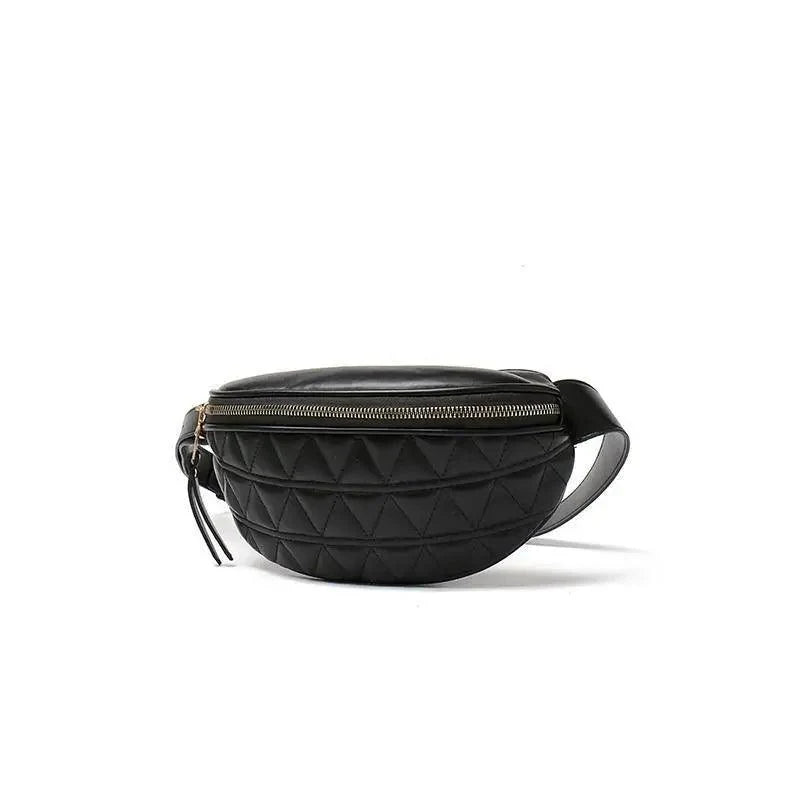 Luxurious Women PU Leather Waist Bags Waterproof Belt Bag Cross Body Fanny Pack Travel Bum Bag
