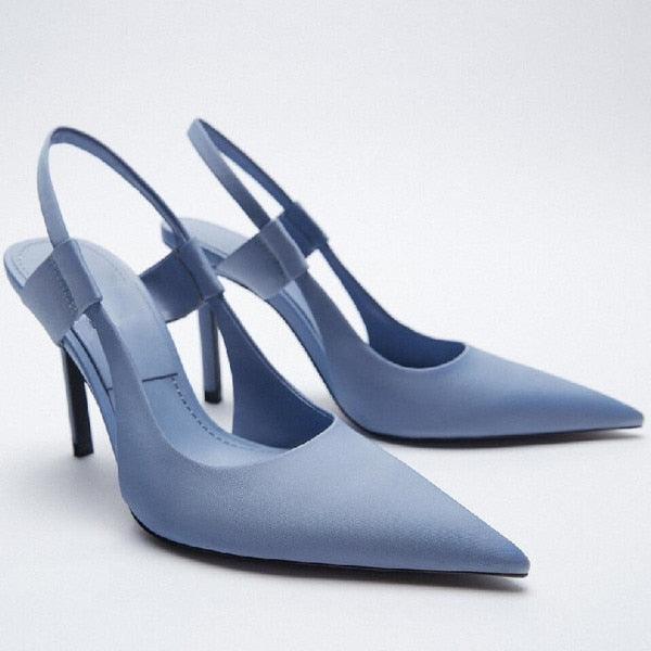 Luxury Black Straps Black Shoes For Women Shallow Summer Heels Beige Elastic Band Low Pointed Closed Flat Rhinestone Slip-on Shoes Flats Outdoor Walking Slippers