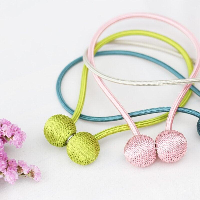 Magnetic Curtain Buckle Holder Tieback Window Accessories Curtain Decorative Curtain Tiebacks  Magnetic Curtain Tiebacks European Style Decorative Curtain Drape Tie With Strong Magnetic For Home And Office Decoration