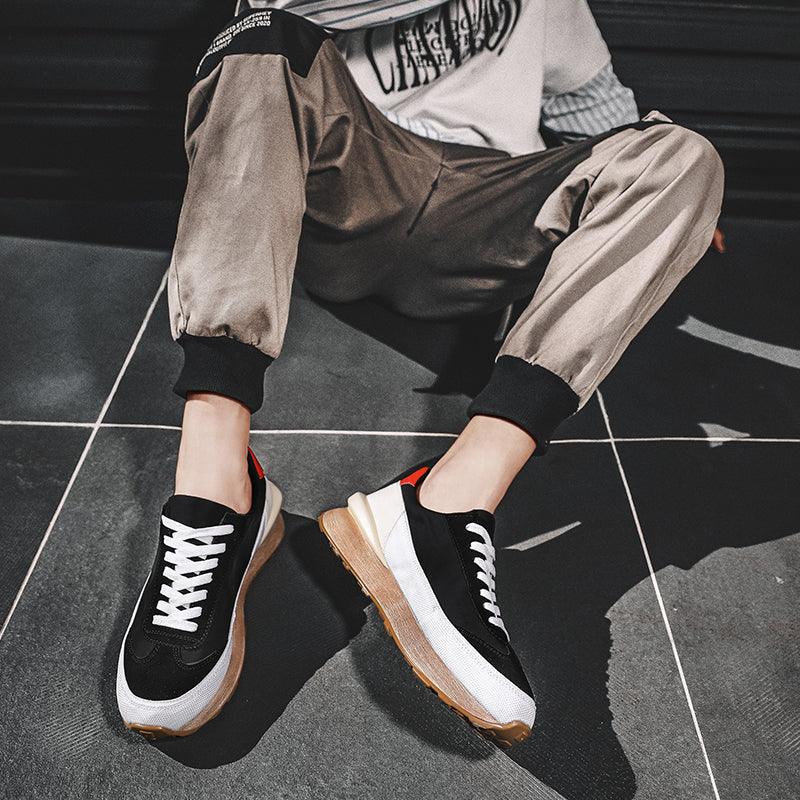 Men Fashion Platform Sneakers Outdoor Non-slip Breathable Shoes New Trend Wild Casual Comfortable Shoes Fashion Sneakers Breathable Comfort Walking Shoes For Mens