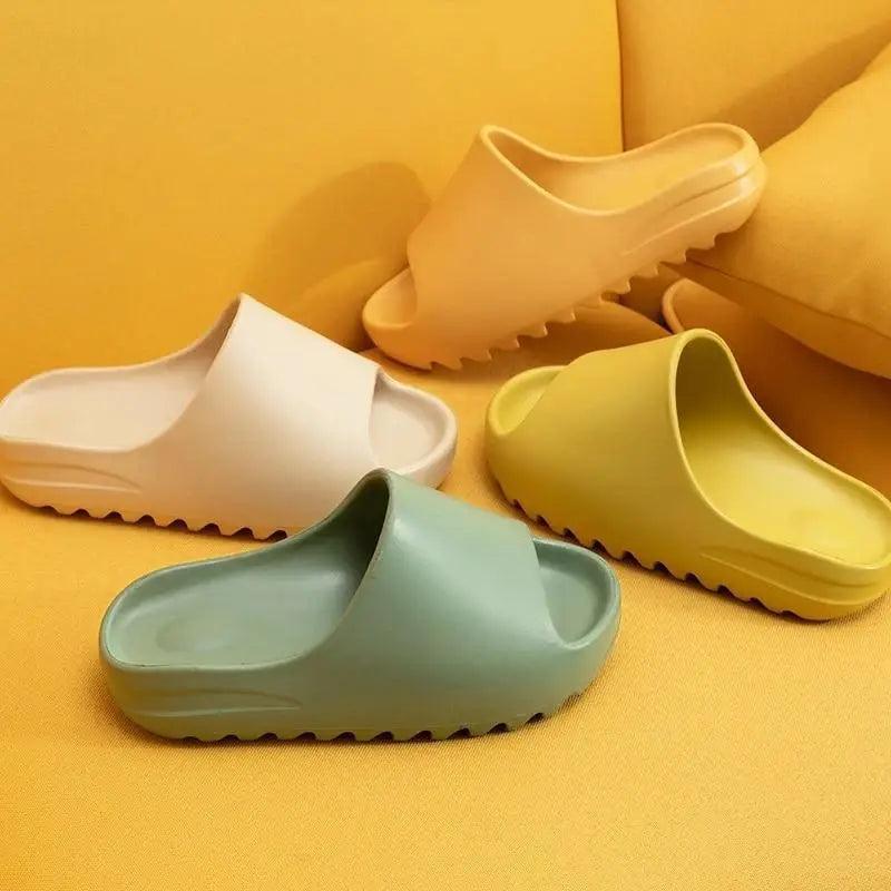 Modern Thick Soft Slippers Classic Non-slip Flip Flops Spa Slippers Indoor Outdoor Summer Unisex Flip Flops